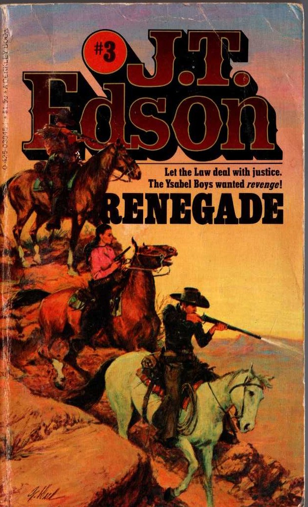 J.T. Edson RENEGADE book cover scans