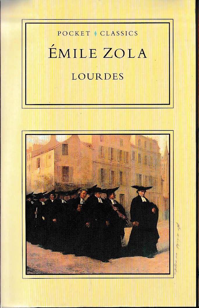 Emile Zola LOURDES book cover scans