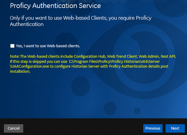 Install the Historian Server Using the Installer | Historian 2022