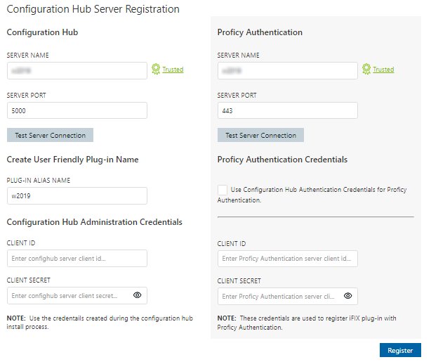 Configuration Hub Registration iFIX 2023 Documentation GE Digital