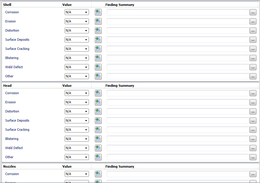 API 510 Internal Exchanger Checklist