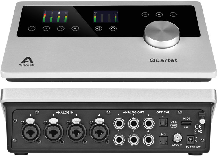 Apogee Quartet 12Channel USB Audio Interface for iPad / Mac / iOS 4