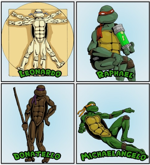 Teenage Mutant Ninja Turtles Meet Their Artistic