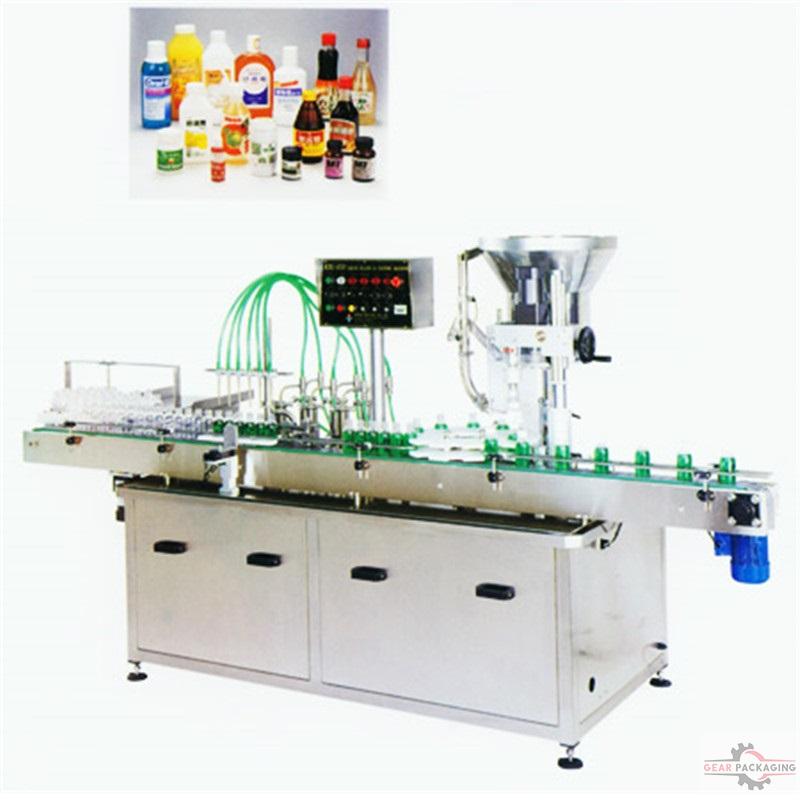 Automatic Volumetric Liquid Filling & Capping Machine