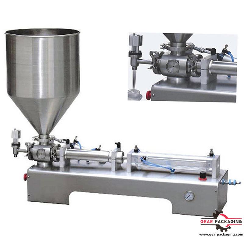 Single head piston filler viscous liquid semi automatic filling machine