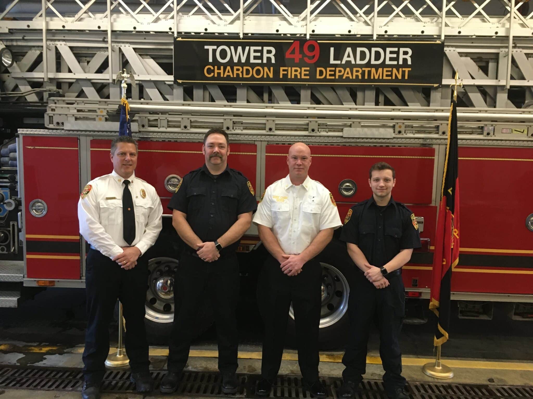Chardon Fire Department New Firefighters Geauga County Maple