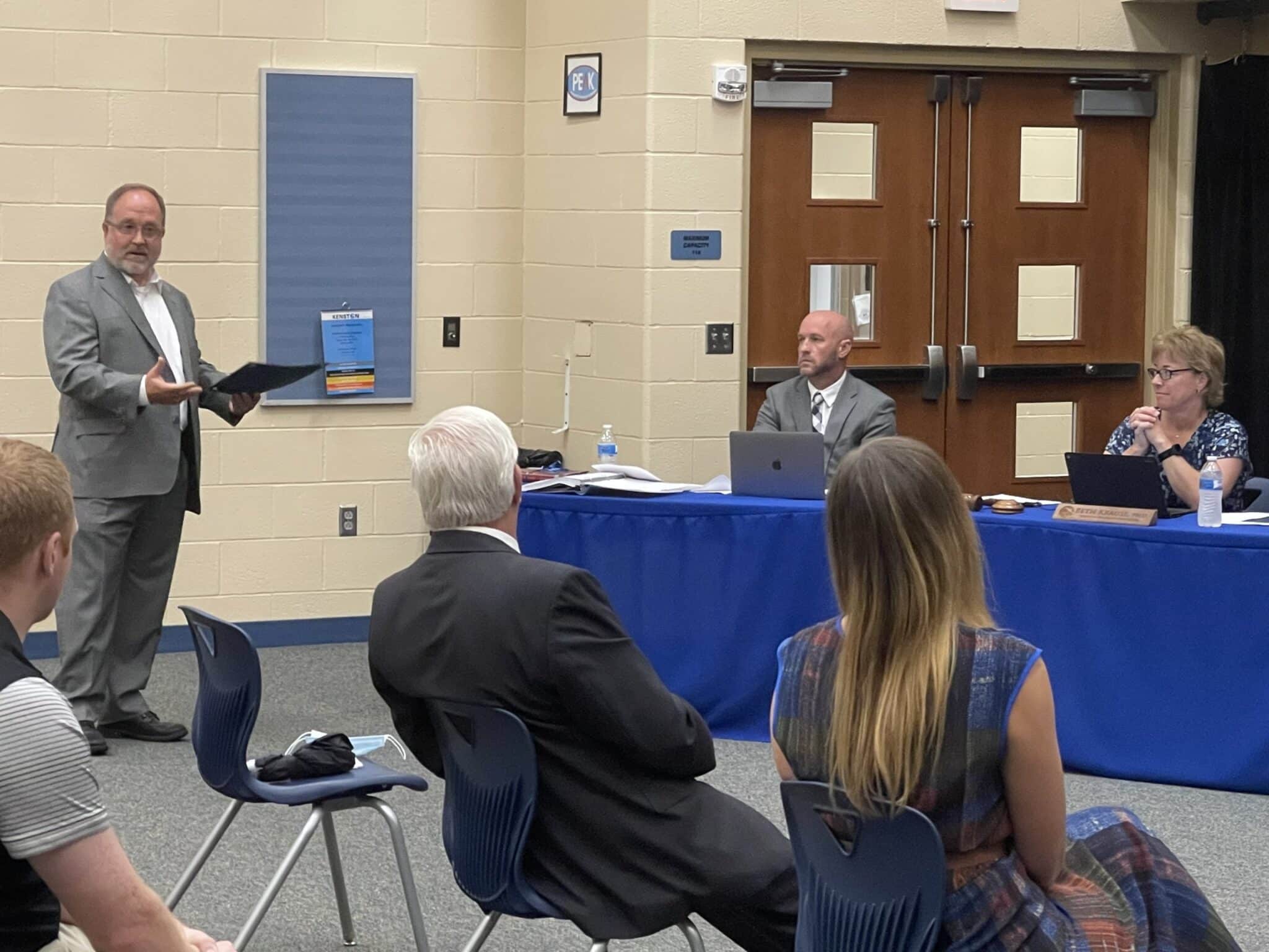 Kenston School Board Recognizes County Health Commissioner Geauga