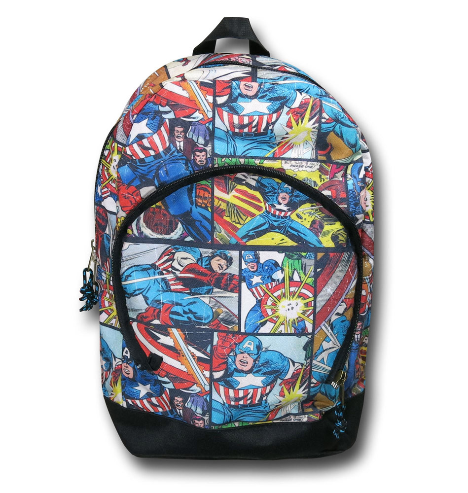 Captain America 3D Shield AllOver Print Backpack