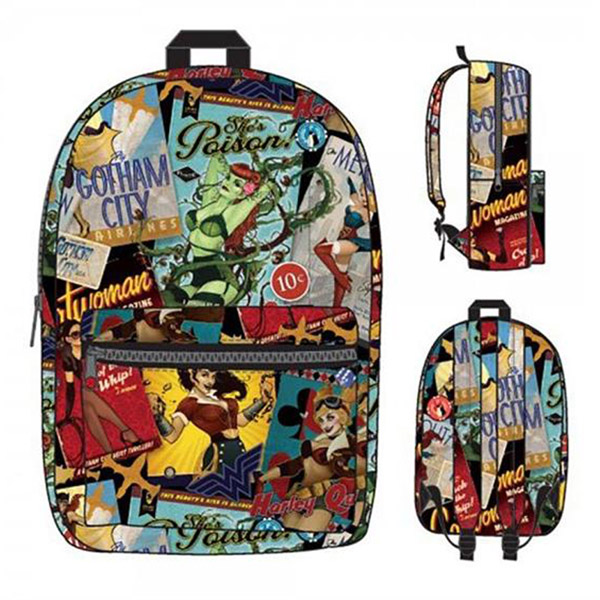 DC Comics Bombshells Sublimated Backpack GeekAlerts