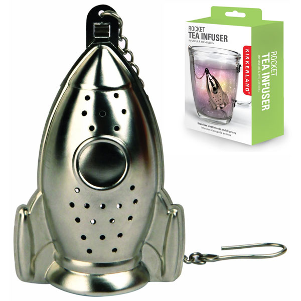 Rocket Tea Infuser and Drip Tray GeekAlerts