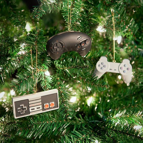 Classic Video Game Controller Ornament Set
