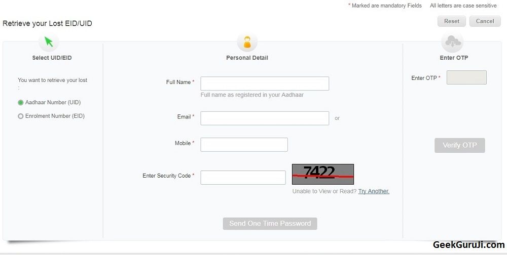 Aadhar Card Download by Name and Date of Birth Download Aadhar card