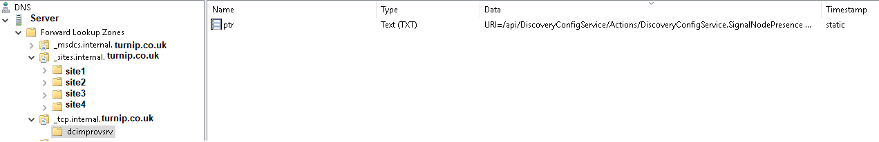 Dell Openmanage DNS Records for Server Initiated Discovery