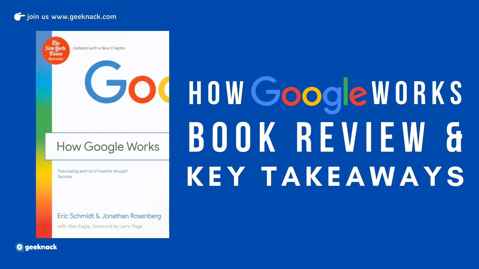 How Google Works Book Review & Key Takeaways Geeknack