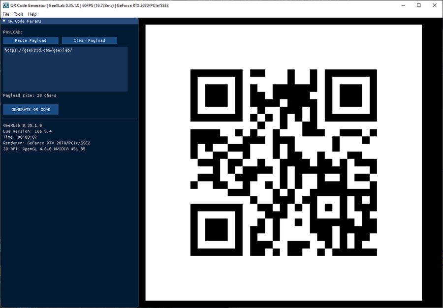 (Demo) QR Codes Generator and Reader HackLAB