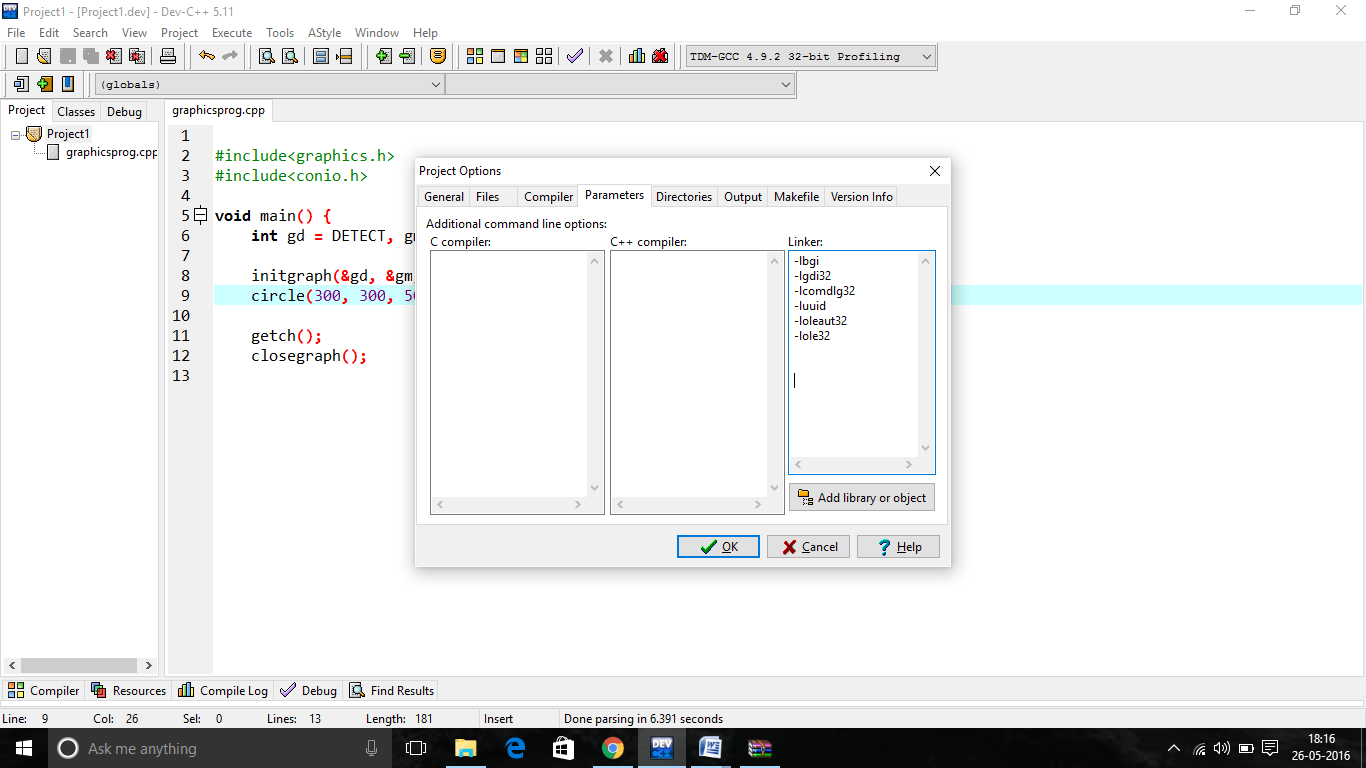 Basic Graphic Programming in C++