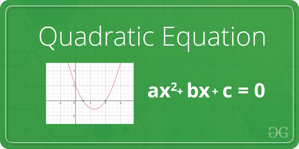 Python program to solve quadratic equation