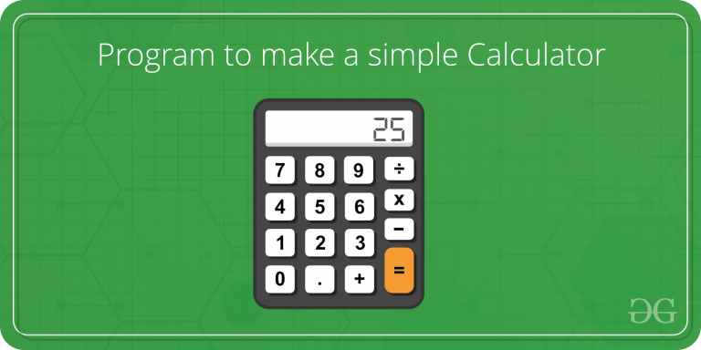 C/C++ program to make a simple calculator