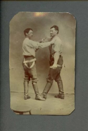 The prizefighting or bare-knuckle boxing fad of the 1850's 8 s l500