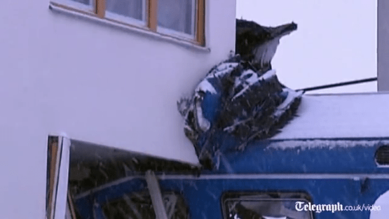 Stop me if you've heard this one before. Woman steals train, drives train, can't stop - crashes train through apartment building. 3 Stolen train crashed into apartment building in Stockholm