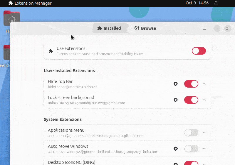 How to Hide Top Bar and Ubuntu Dock Panel in Ubuntu