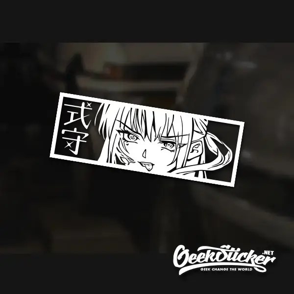 Micchon Shikimori JDM Anime Car Stickers Decal Geeksticker