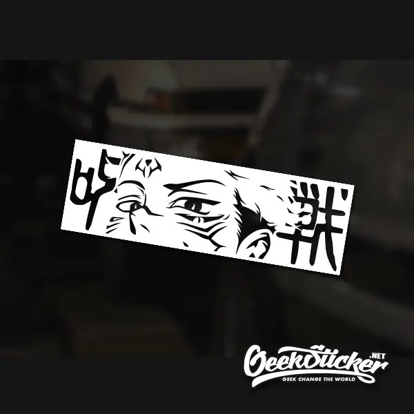 3 Colors Sukuna Decal Anime Car Stickers Geeksticker