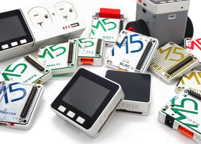 M5Stack OpenSource Modular Electronic Prototyping Platform (video