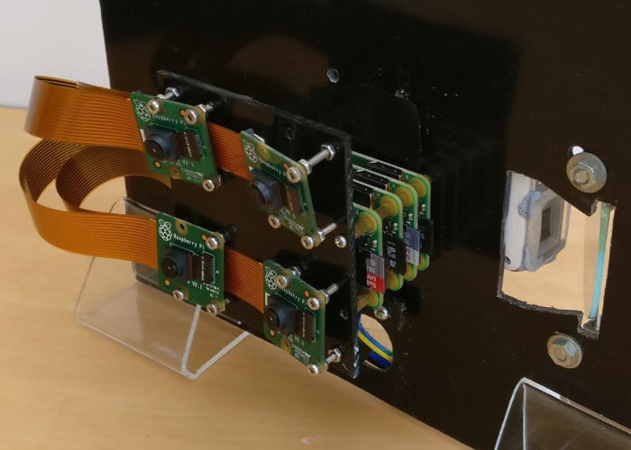 Raspberry Pi 3D Scanner Created Using 4 x Pi Zero Mini PCs