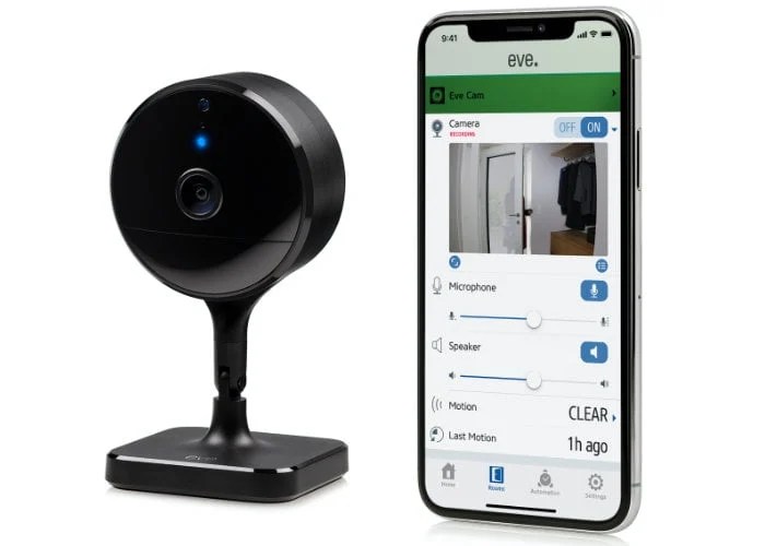 Eve Apple HomeKit home security camera uses iCloud to store your video