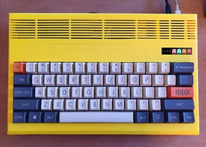 3D Printed Raspberry Pi 4 keyboard case Geeky Gadgets