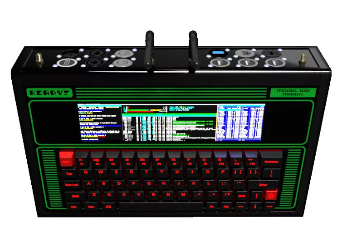 Ready! Model 100 retro computer shell supports Raspberry Pi, SBCs and