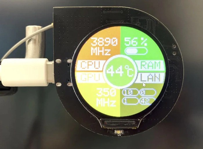 DIY PC status monitor monitors CPU, GPU, RAM Geeky Gadgets