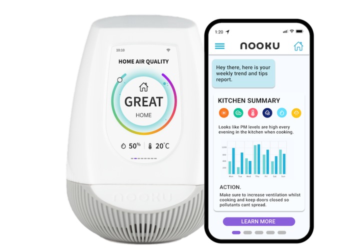 Nooku AI indoor air quality testing Geeky Gadgets