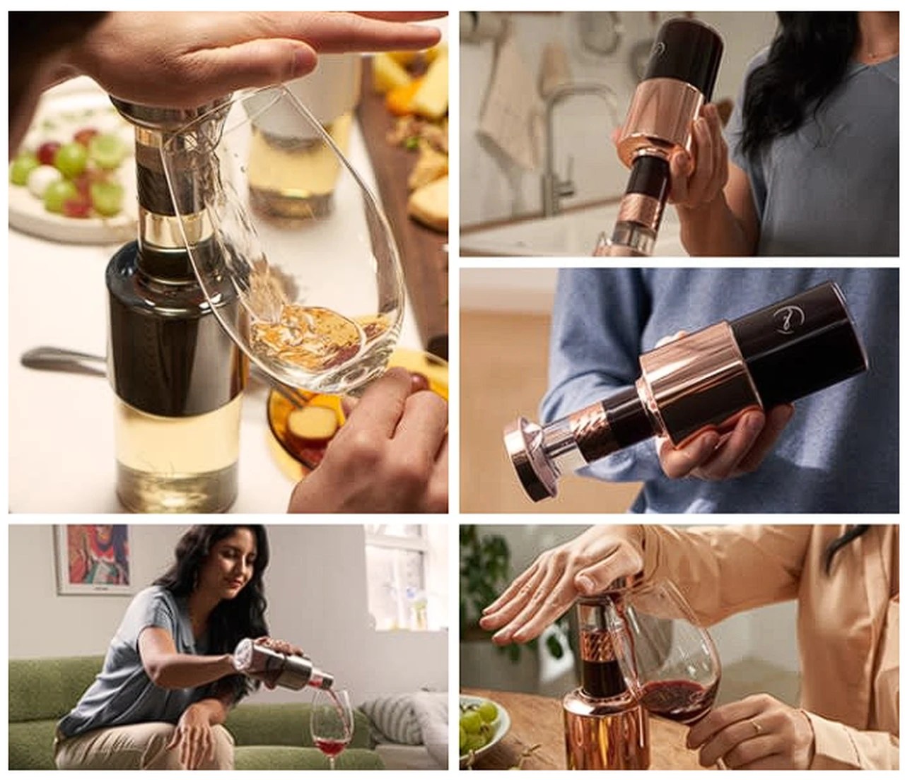 Keep your wine fresh for days with innovative vacuum seal carafe