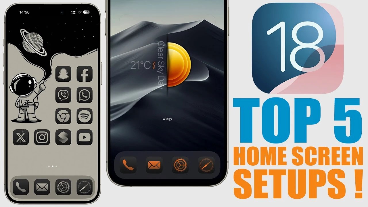 Transform Your iPhone 5 Awesome iOS 18 Home Screen Ideas Geeky Gadgets