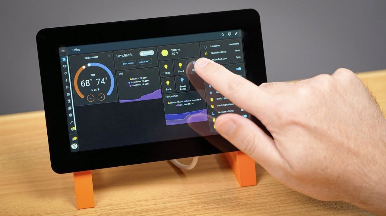 Build a Home Control Panel Using Raspberry Pi Touch Display 2 - Geeky