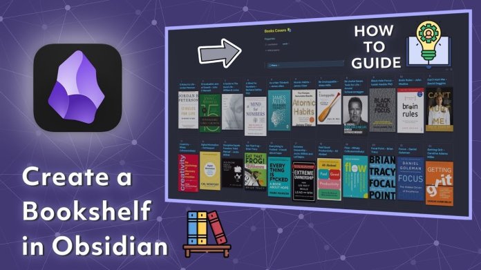 Cómo crear una estantería digital en obsidiana paso a paso