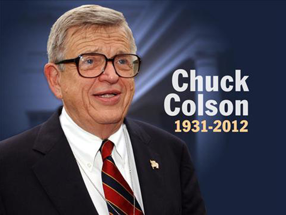 Gegrapha Chuck Colson, the orthodoxy of Watergate and the mercy of God