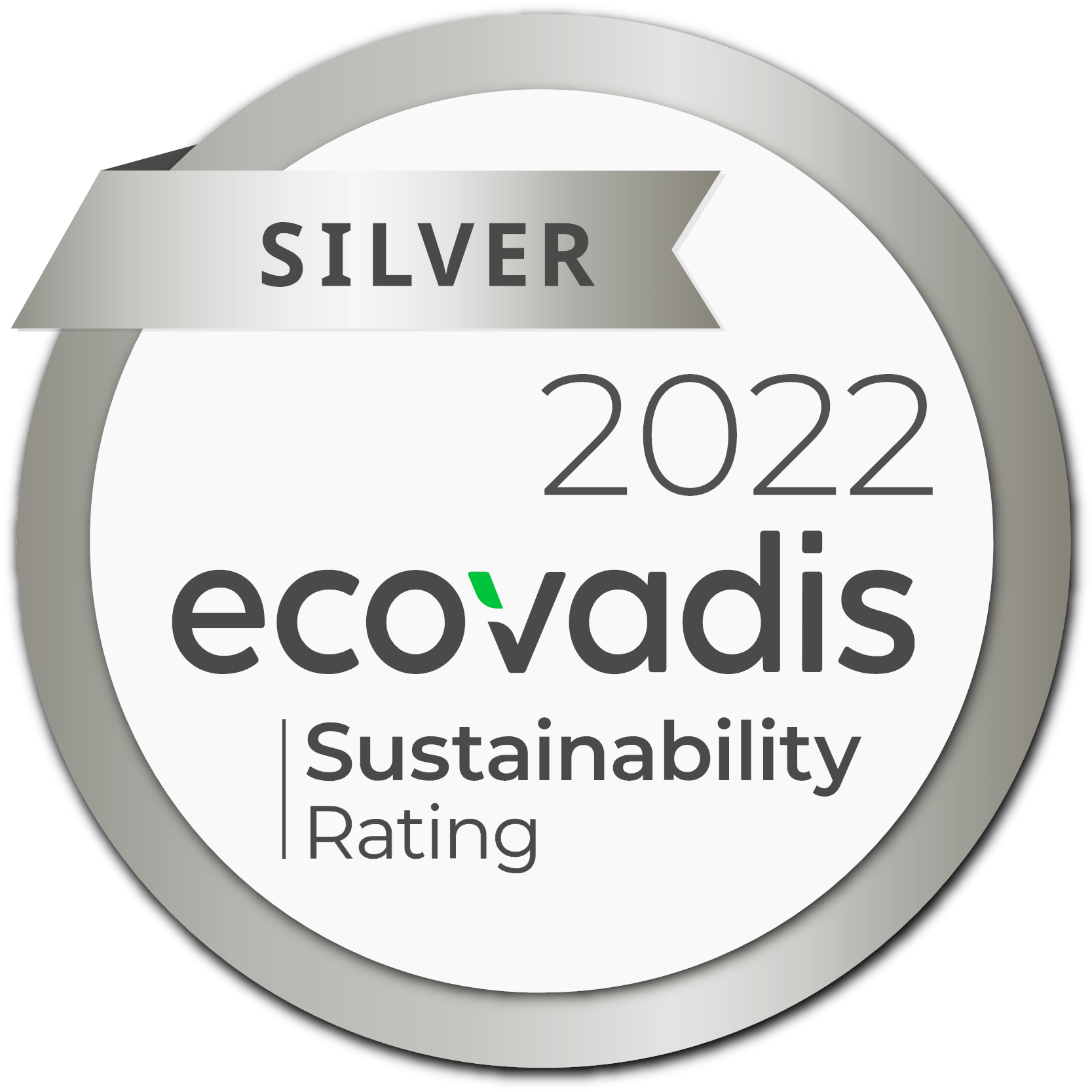 SILVER MEDAL in SUSTAINABILITY RATING GEHR Plastics Inc.