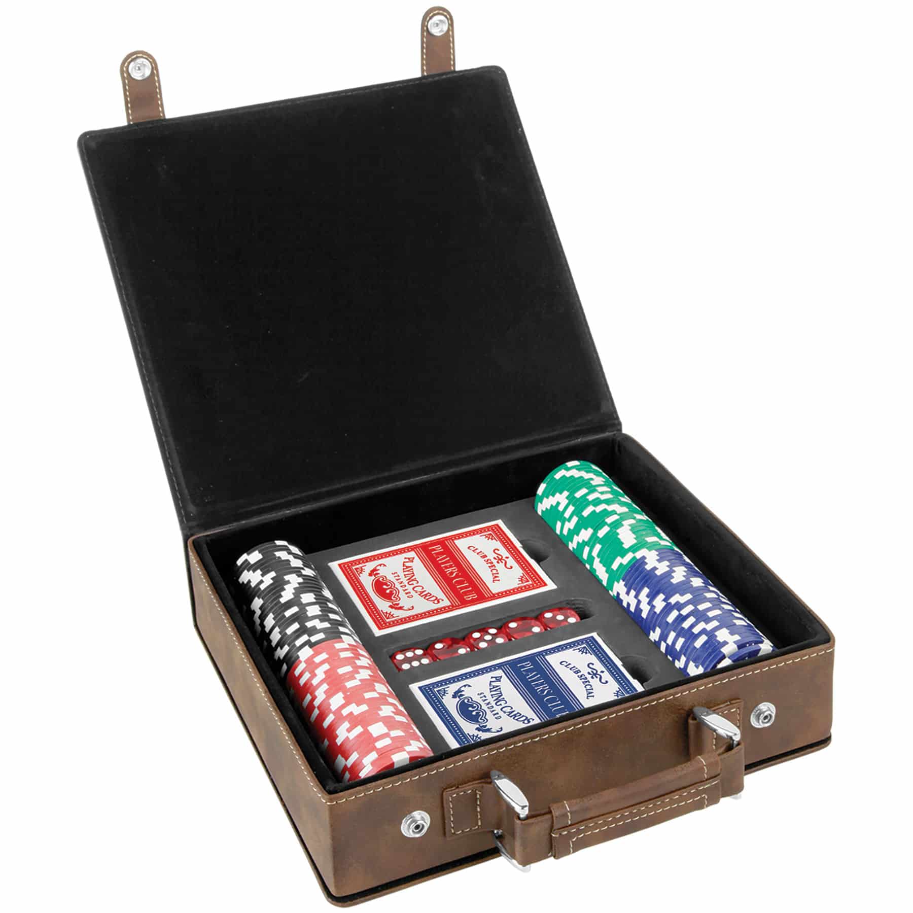 Leather Poker Set Gem Awards