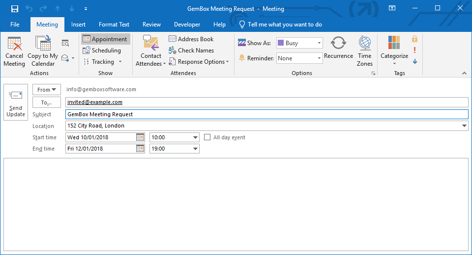 Create and Save a Calendar from C / applications