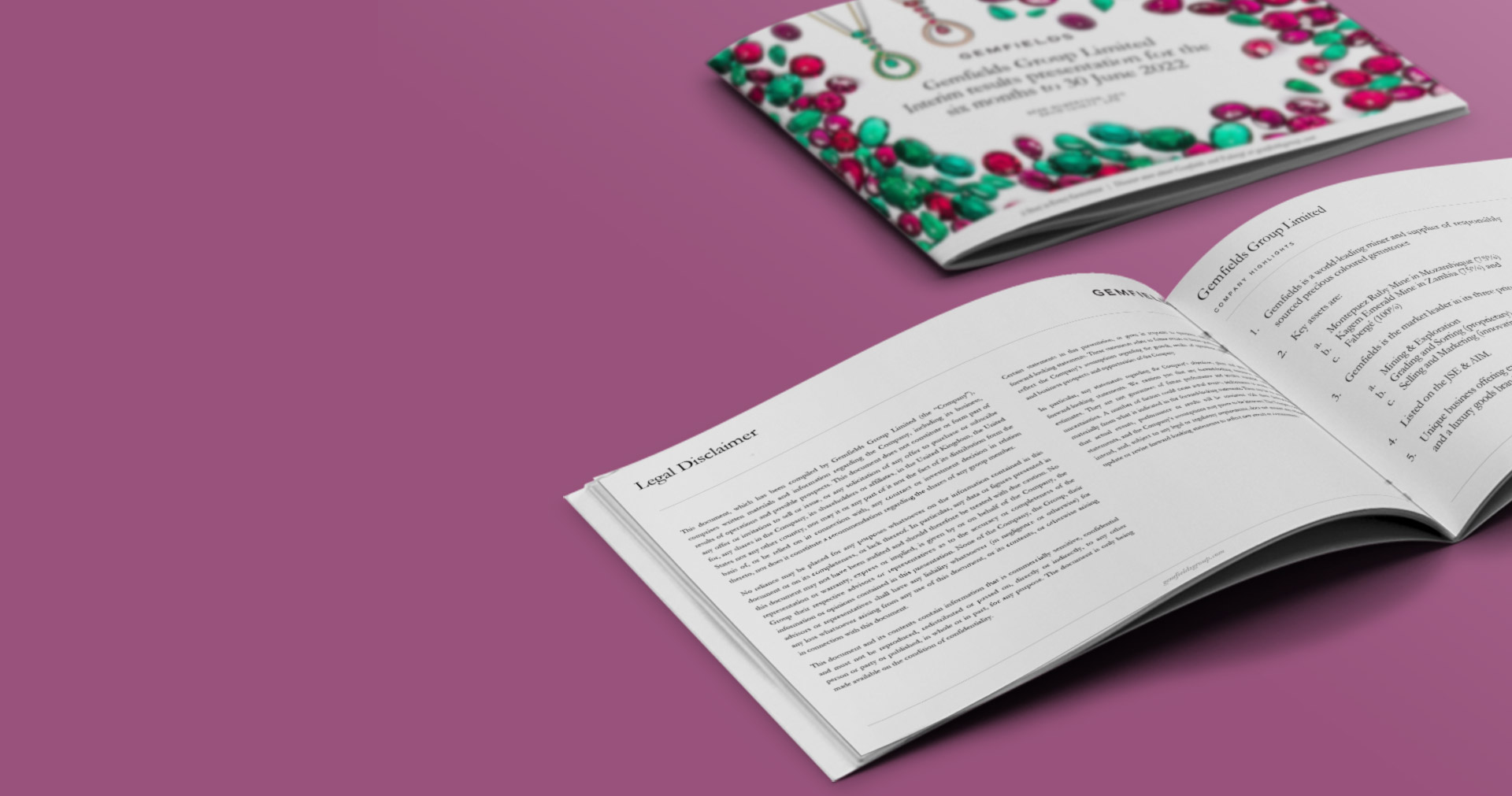 Gemfields Group Limited Interim results presentation for the six months