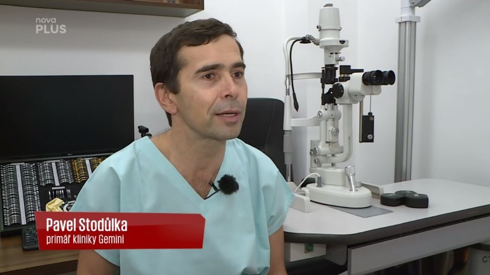 Dr. Pavel Stodůlka v pořadu Střepiny televize Nova Gemini