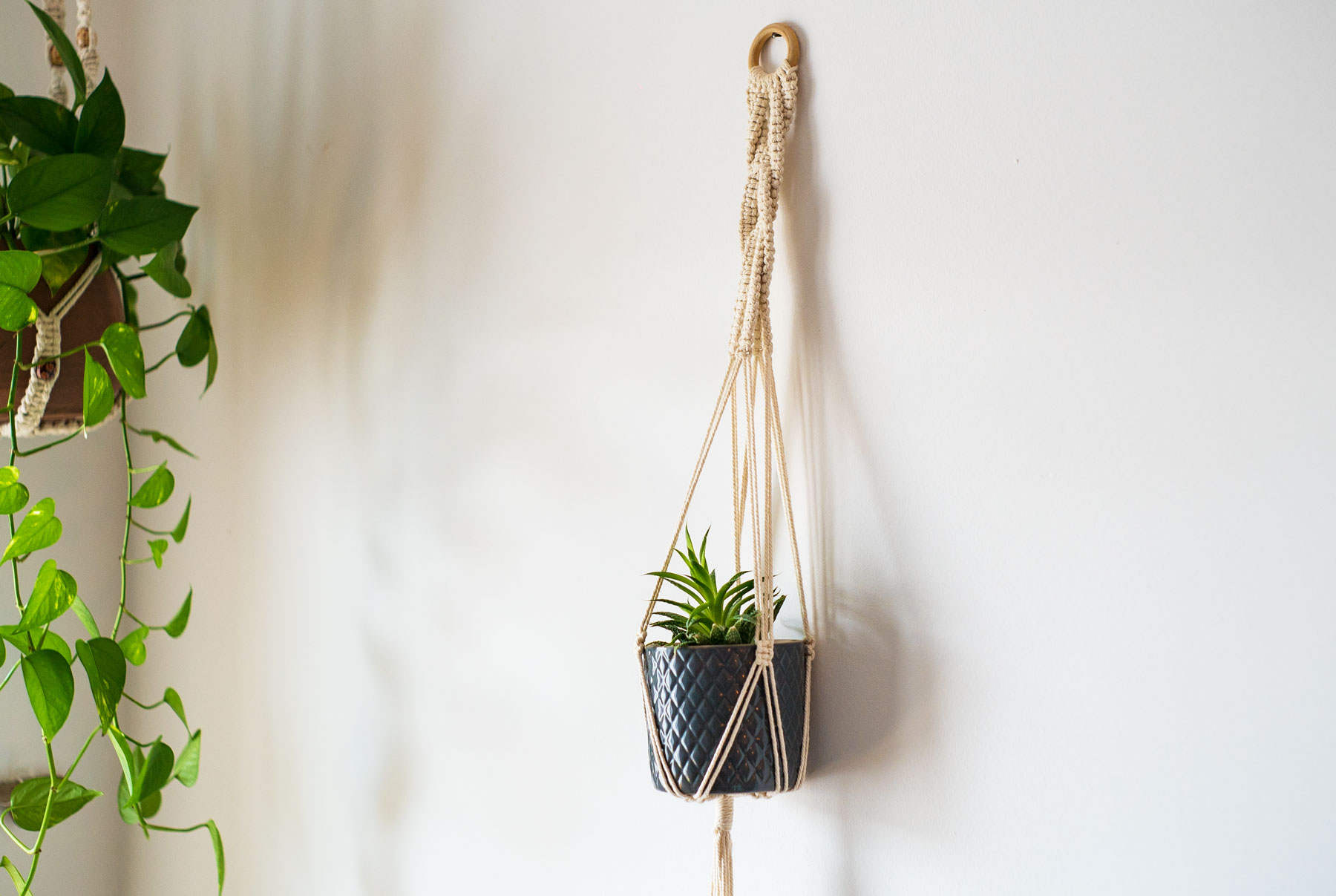 Makramee Blumenampel mit Muster Gemischte Tüte