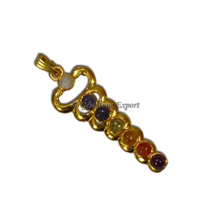 7 Chakra Pendants Chakra Wave Gold Pendants
