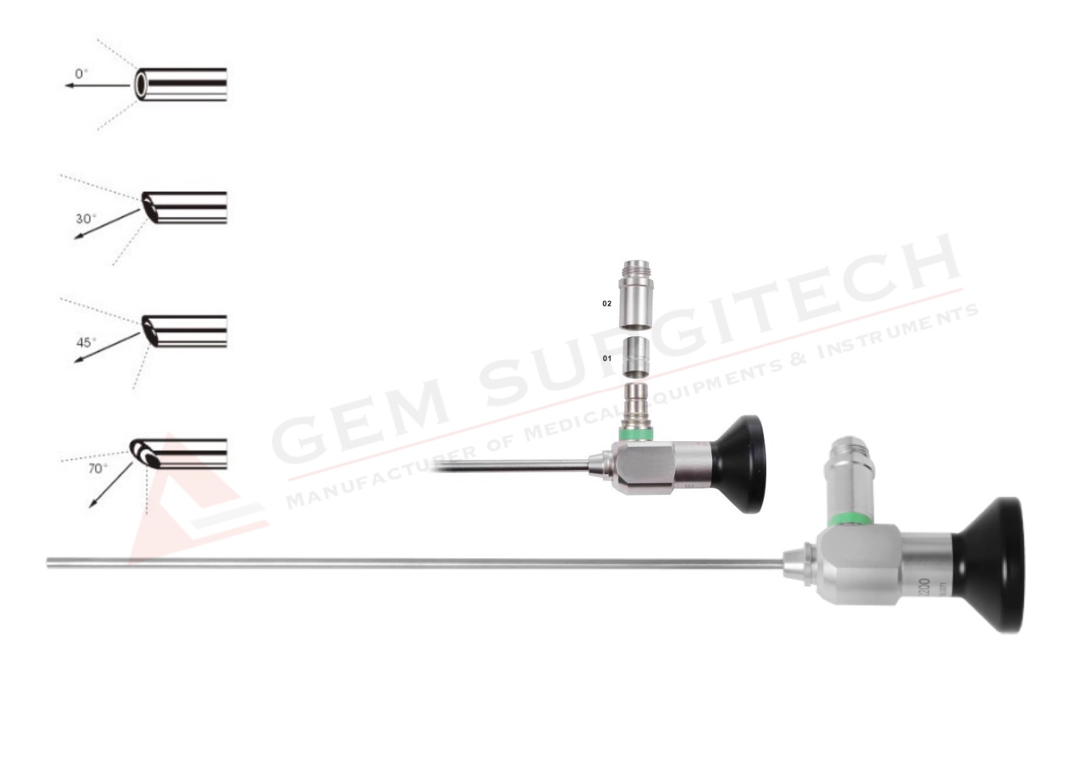 Sinuscope/ENT Endoscope/Rigid Endoscope ENT Gem Surgitech