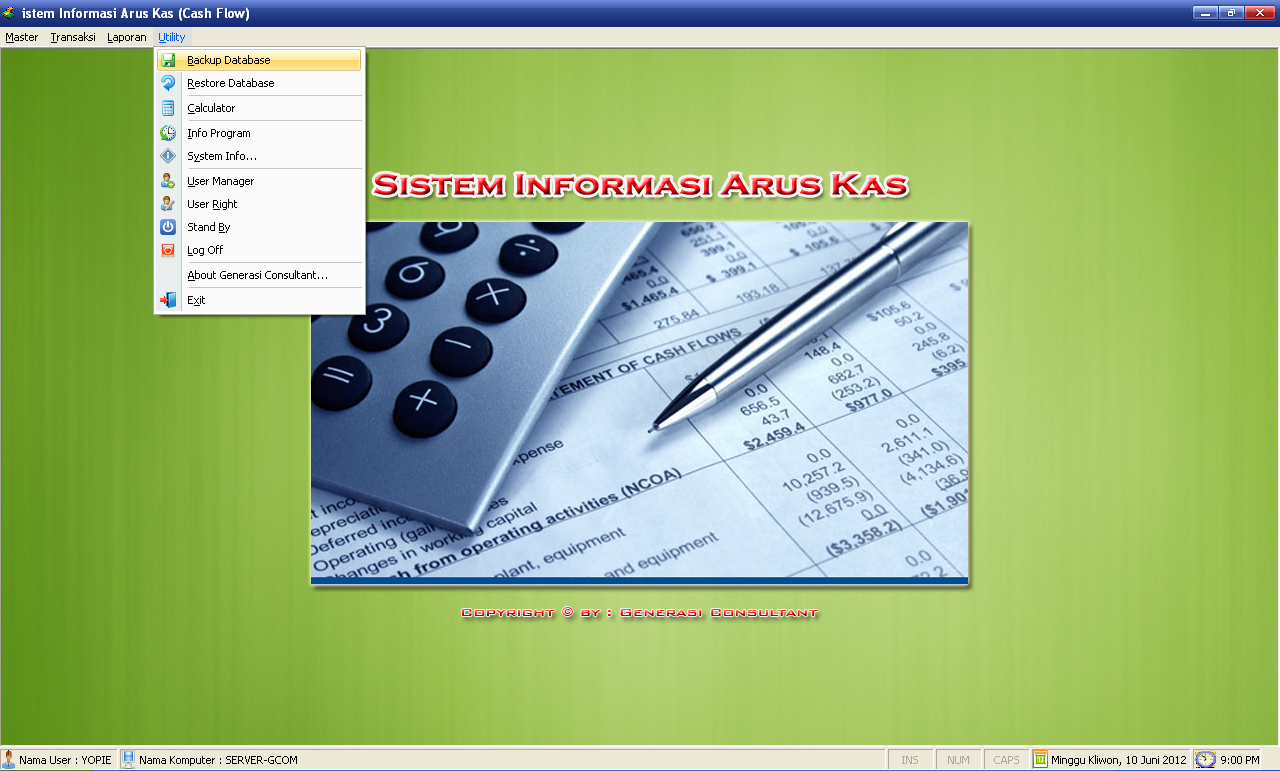 Detail Program Aplikasi Arus Kas Rumah Coding dan Kursus