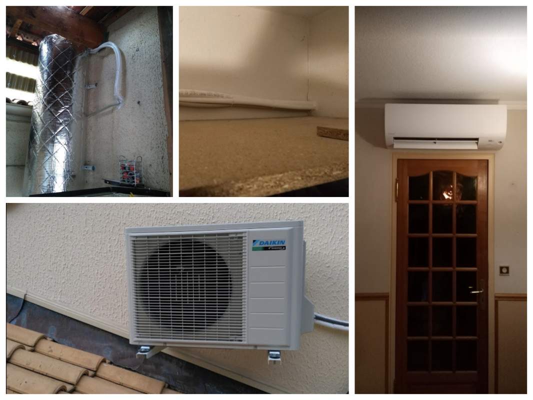 Installation Clim Réversible Monosplit Mural DAIKIN Eco Performance