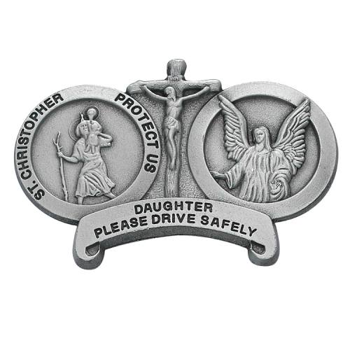 Visor Clip St Christopher Guardian Angel Daughter Drive Safe